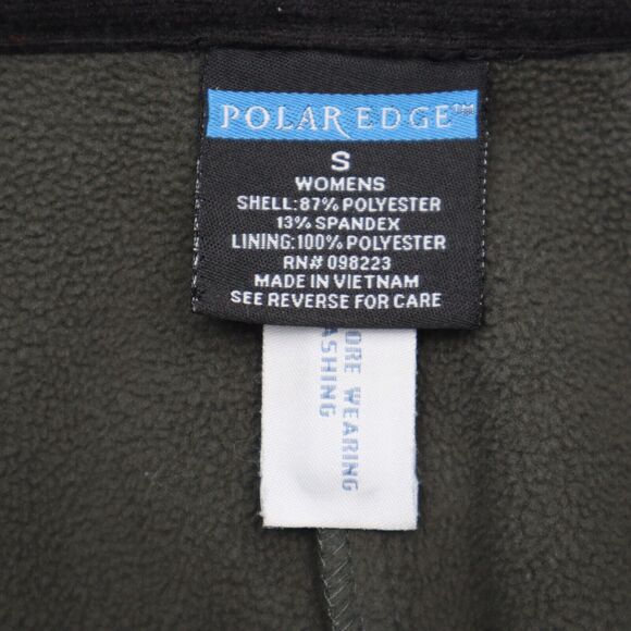 Polar Edge Ski Pants Womens S Gray Fleece Lined Flat Front Mid Rise With Pockets - Picture 2 of 16